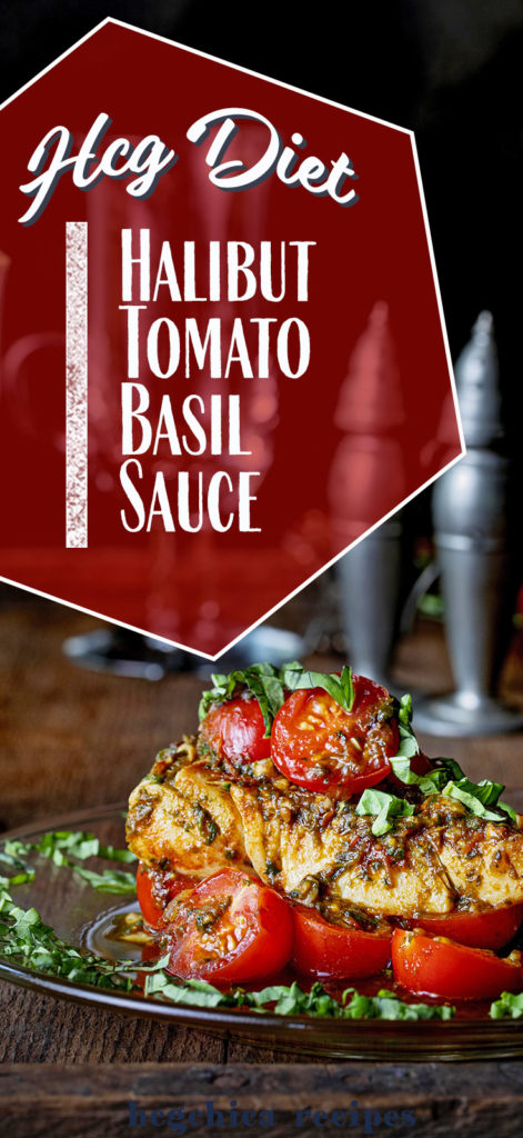 Phase 2 hCG Diet Dinner Recipe: Pan Seared Cod with Tomato Basil Sauce - 171 calories - hcgchicarecipes.com - protein + veggie meal