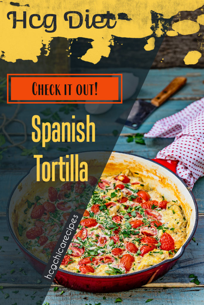 P2 hCG Protocol Main Meal Recipe: Spanish Tortilla - 185 calories - hcgchicarecipes.com - protein + veggie meal