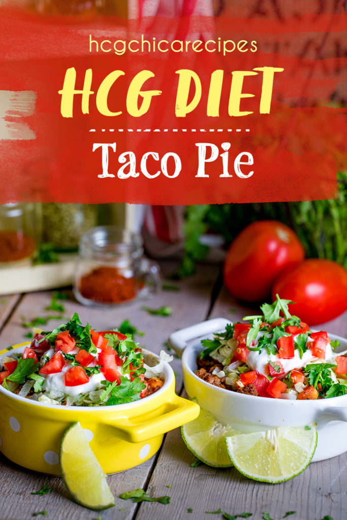 P2 hCG Diet Lunch Recipe: Taco Pie - 186 calories - hcgchicarecipes.com - protein + veggie meal